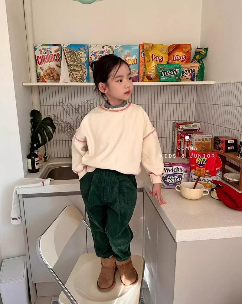 Comma - Korean Children Fashion - #todddlerfashion - Rib Bonding Pants - 11