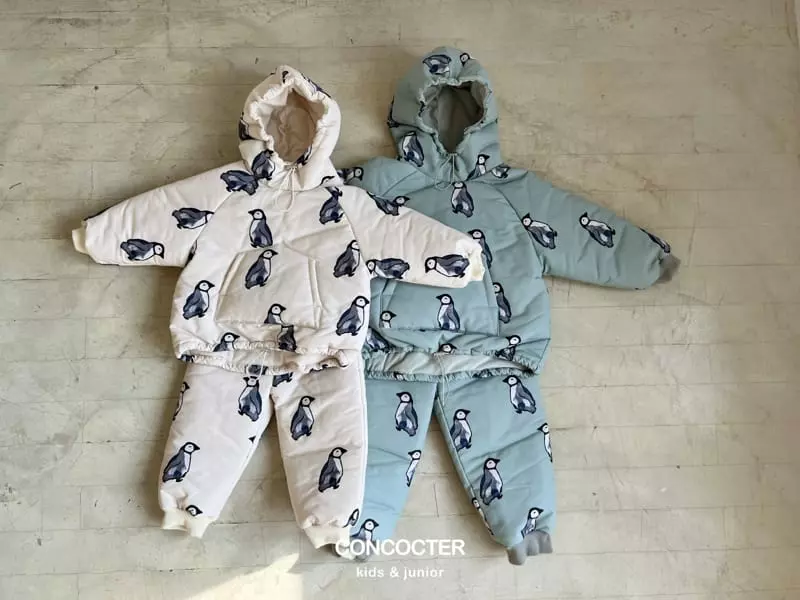 Concocter - Korean Baby Fashion - #babyboutique - Penguin Skii Padding Bodysuit - 5
