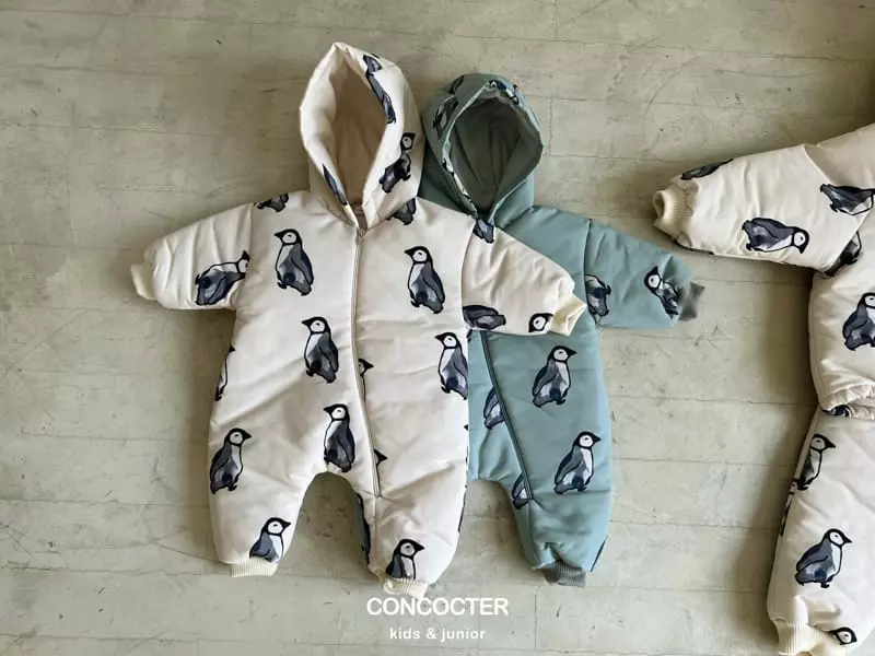 Concocter - Korean Baby Fashion - #babygirlfashion - Penguin Skii Padding Bodysuit - 10