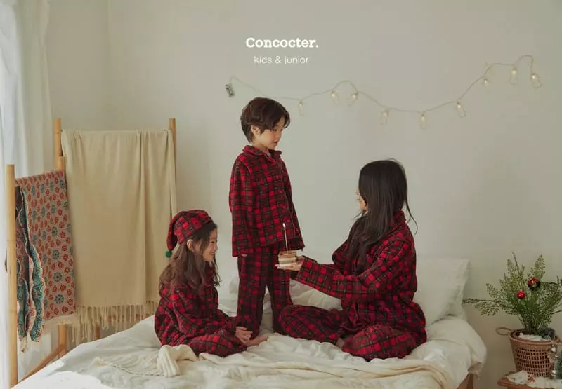 Concocter - Korean Children Fashion - #Kfashion4kids - Merry Check Easywear - 12