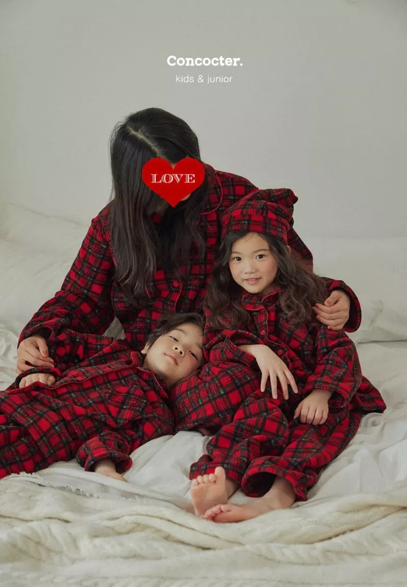 Concocter - Korean Children Fashion - #stylishchildhood - Merry Check Easywear - 4