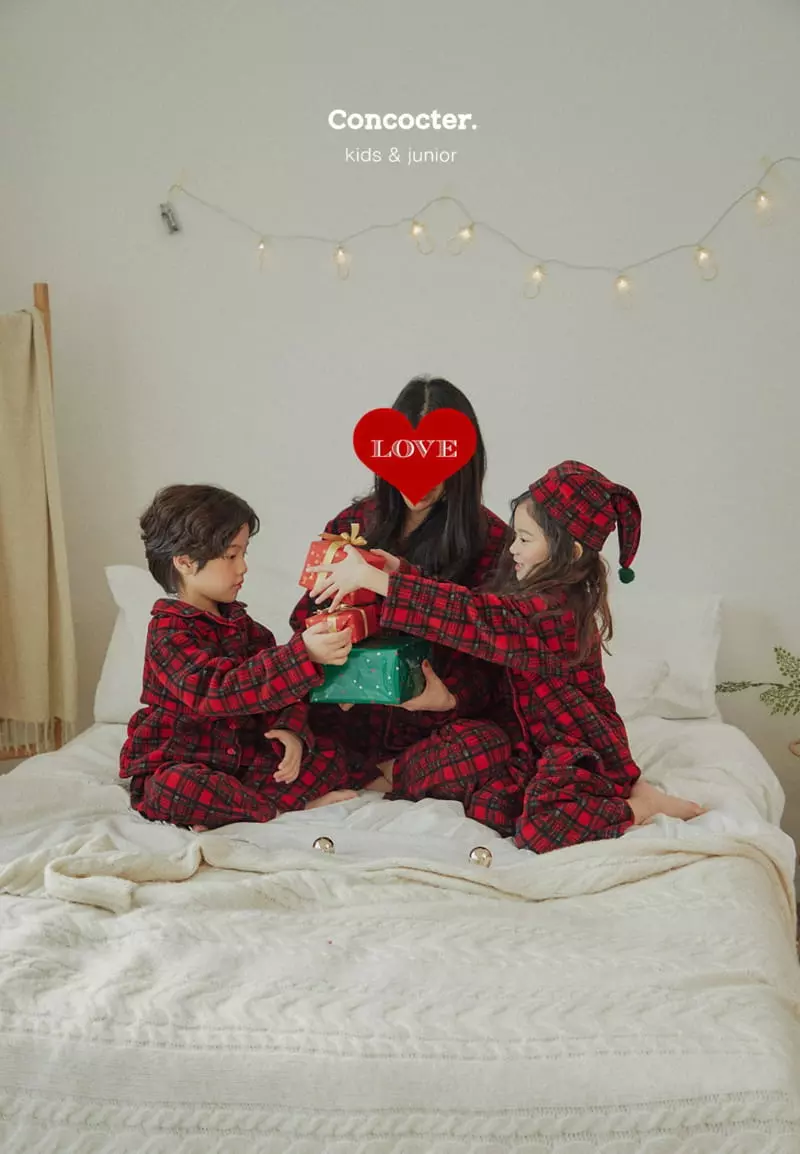 Concocter - Korean Children Fashion - #childrensboutique - Merry Check Easywear - 5