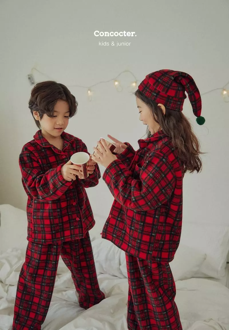 Concocter - Korean Children Fashion - #fashionkids - Merry Check Easywear - 8
