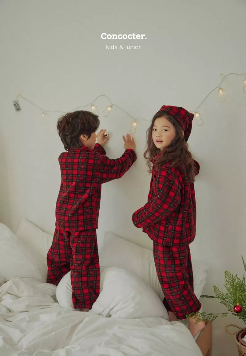 Concocter - Korean Children Fashion - #kidsshorts - Merry Check Easywear - 9