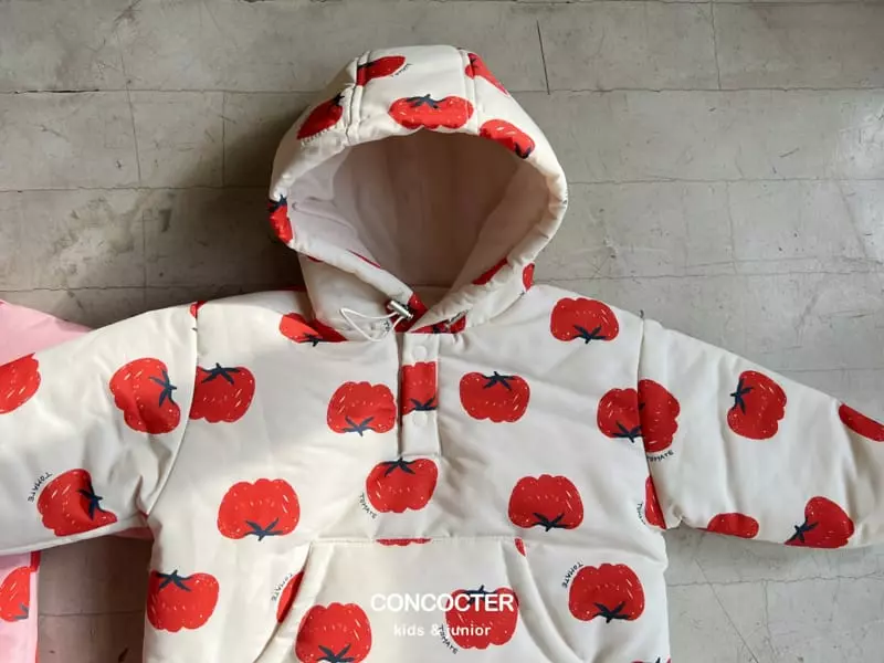 Concocter - Korean Children Fashion - #kidsstore - Taummy Tomato Skii Padding Top Bottom Set 1~3 Size - 3