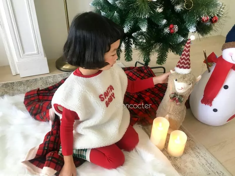 Concocter - Korean Children Fashion - #kidzfashiontrend - Santa Dumble Vest