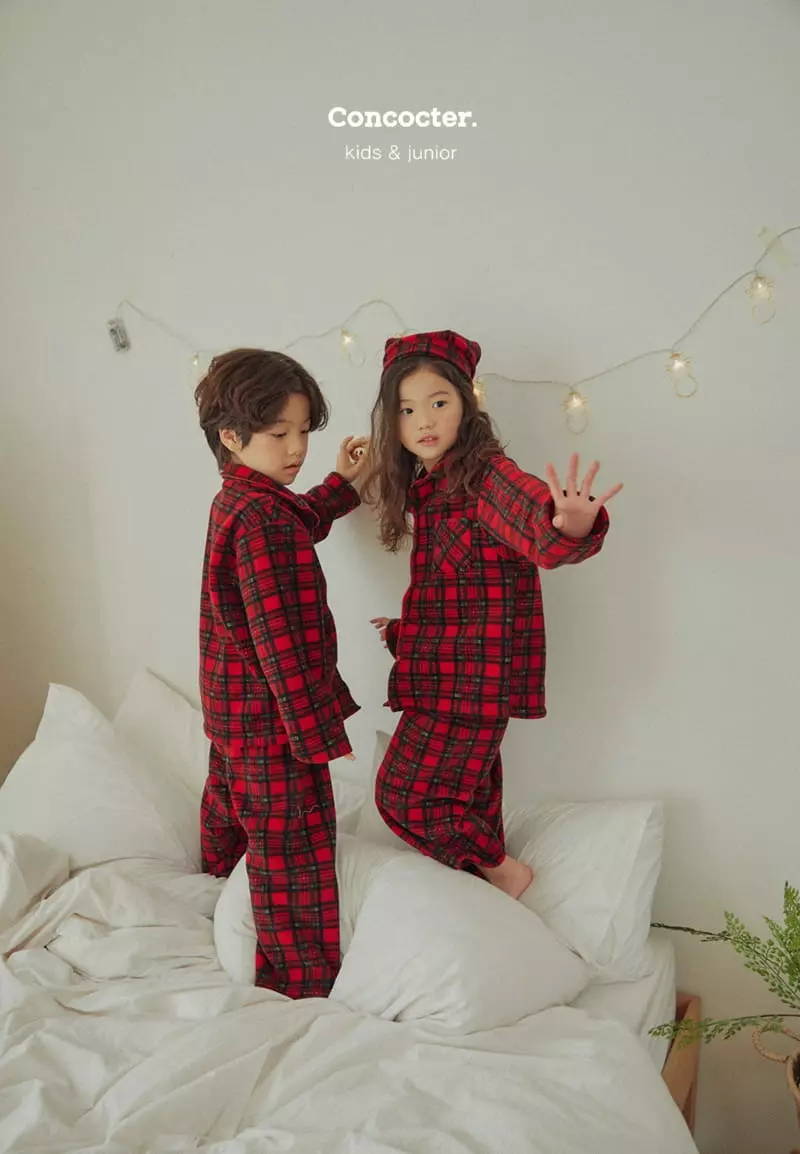 Concocter - Korean Children Fashion - #kidzfashiontrend - Merry Check Easywear - 11