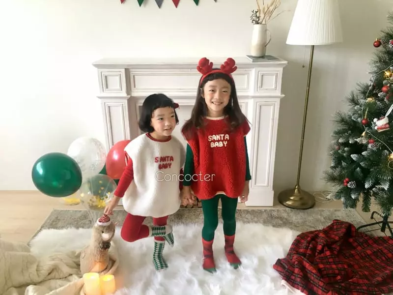 Concocter - Korean Children Fashion - #stylishchildhood - Santa Dumble Vest - 9
