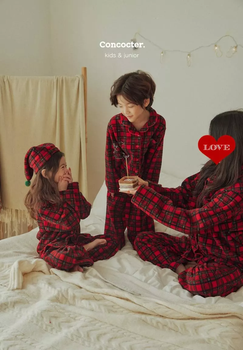 Concocter - Korean Children Fashion - #stylishchildhood - Merry Check Easywear - 3