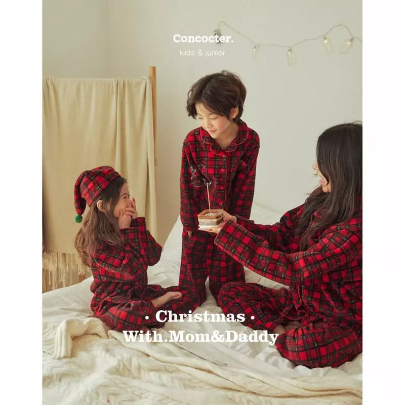 Concocter - Korean Children Fashion - #todddlerfashion - Merry Check Easywear