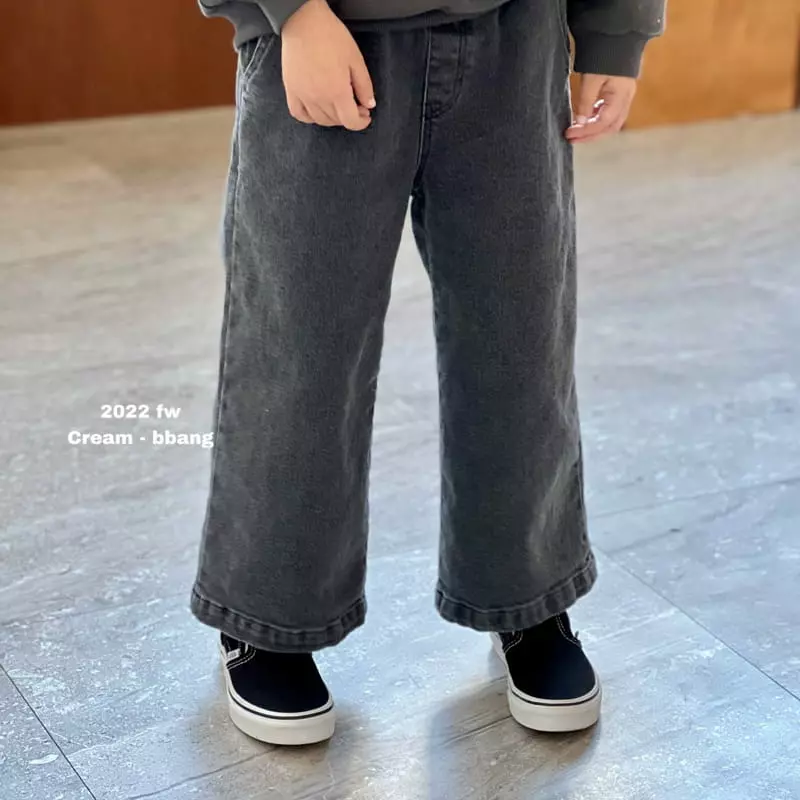 Cream Bbang - Korean Children Fashion - #Kfashion4kids - Fleece Denim Pants - 6