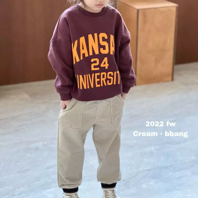 Cream Bbang - Korean Children Fashion - #Kfashion4kids - Fleece Kanjas Sweatshirt - 5