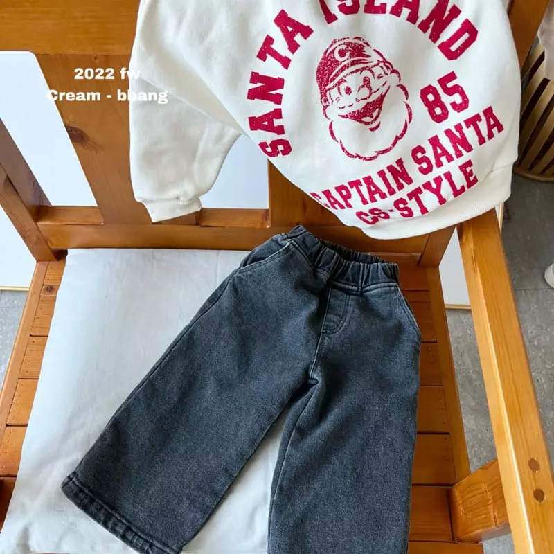 Cream Bbang - Korean Children Fashion - #Kfashion4kids - Fleece Capton Sweathisrt - 2