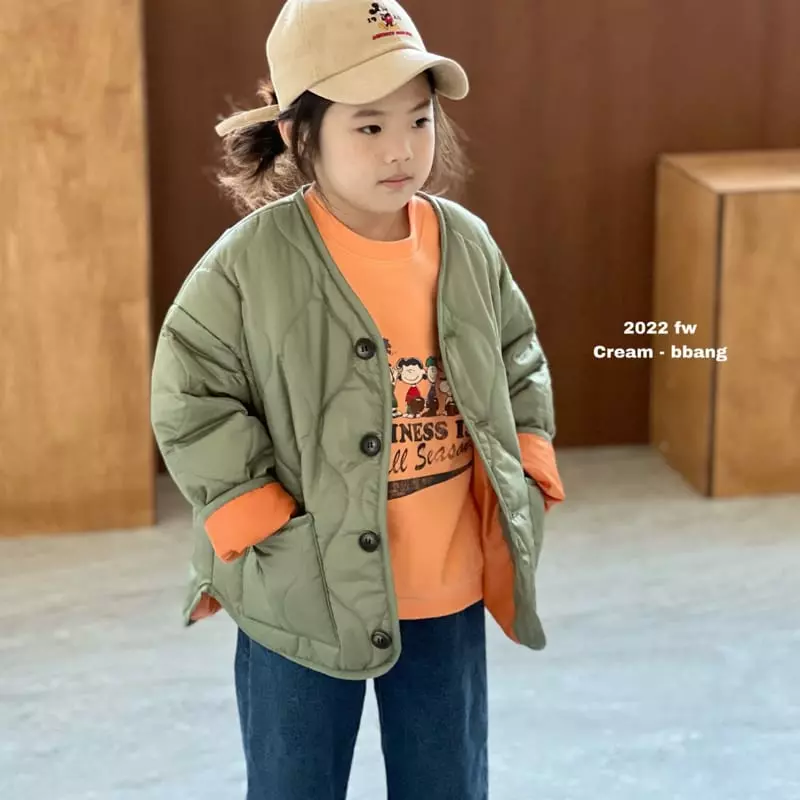 Cream Bbang - Korean Children Fashion - #childofig - Fleece Happiness Sweatshirt - 8