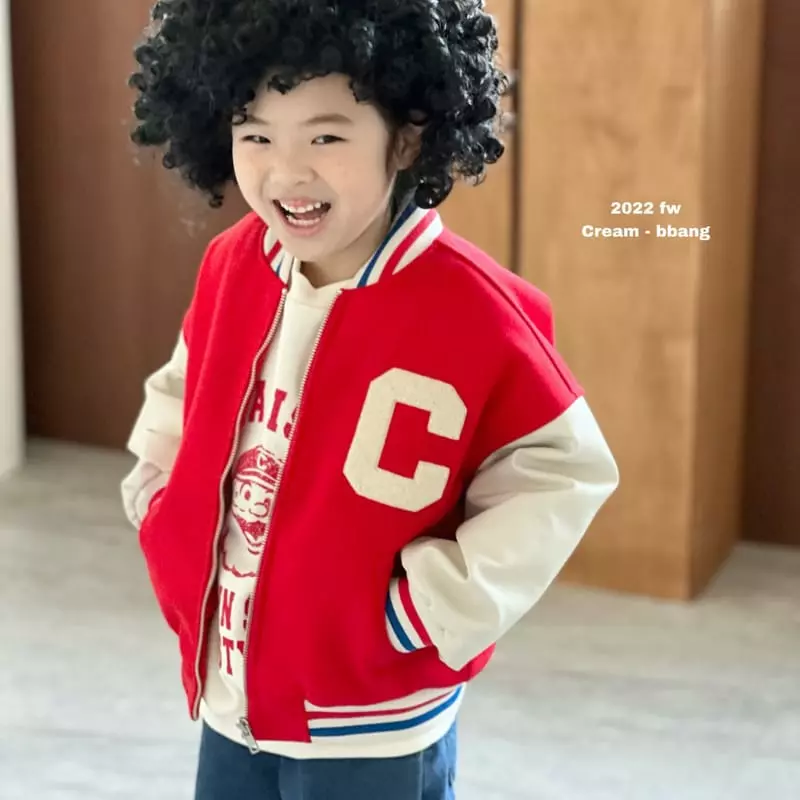 Cream Bbang - Korean Children Fashion - #childrensboutique - Fleece Capton Sweathisrt - 11