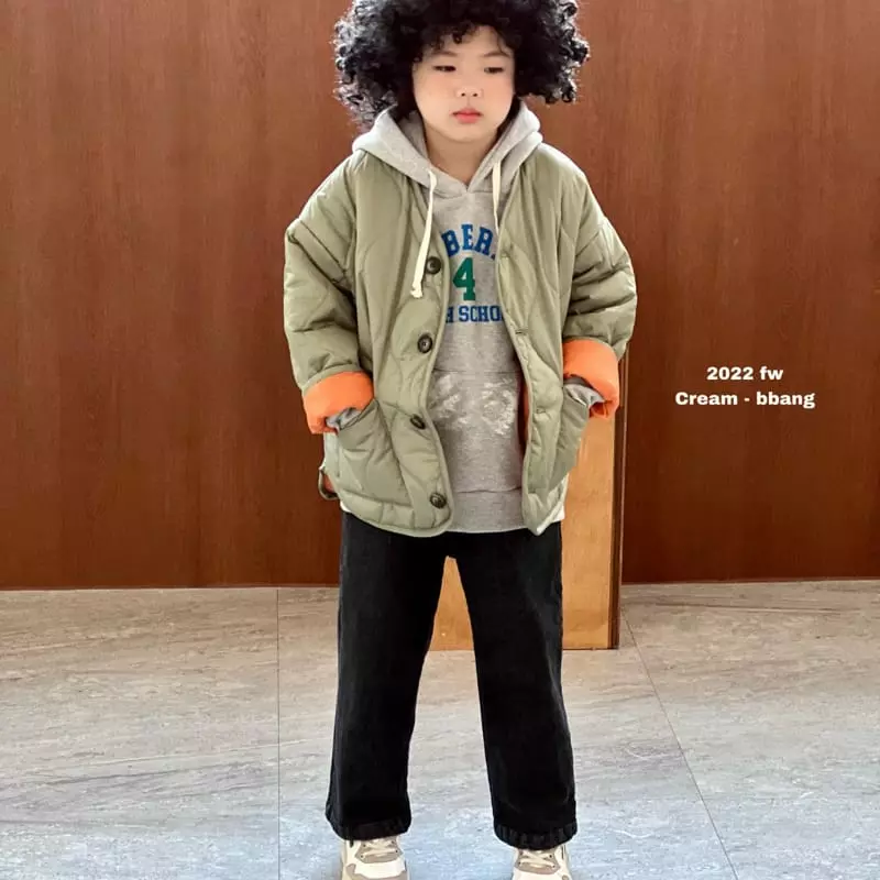 Cream Bbang - Korean Children Fashion - #discoveringself - Fleece Pintuck Jeans - 12
