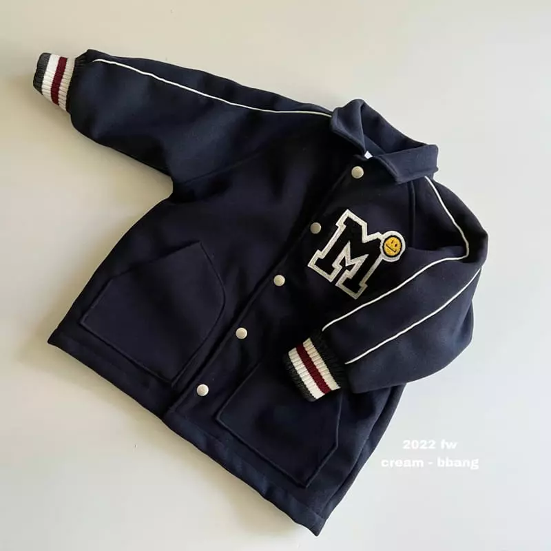 Cream Bbang - Korean Children Fashion - #discoveringself - Raglan Smile Coat - 8