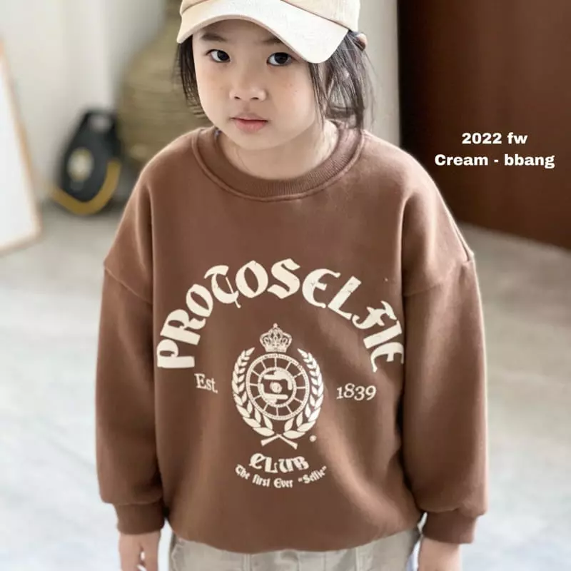 Cream Bbang - Korean Children Fashion - #fashionkids - Fleece Club Sweatshirt - 3