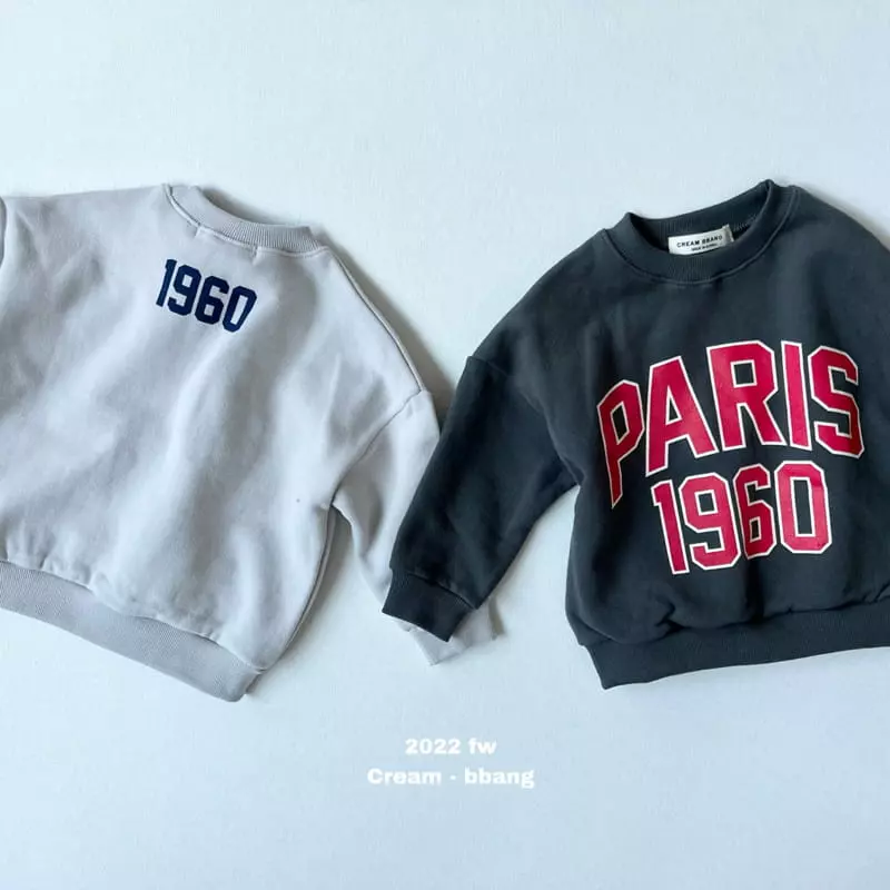 Cream Bbang - Korean Children Fashion - #kidsstore - Fleece 1960 Sweatshirt