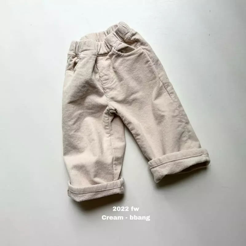 Cream Bbang - Korean Children Fashion - #littlefashionista - Fleece Lio Pants - 9