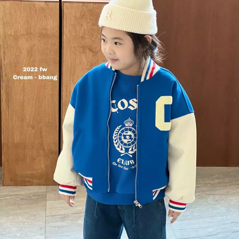 Cream Bbang - Korean Children Fashion - #magicofchildhood - Fleece Club Sweatshirt - 9