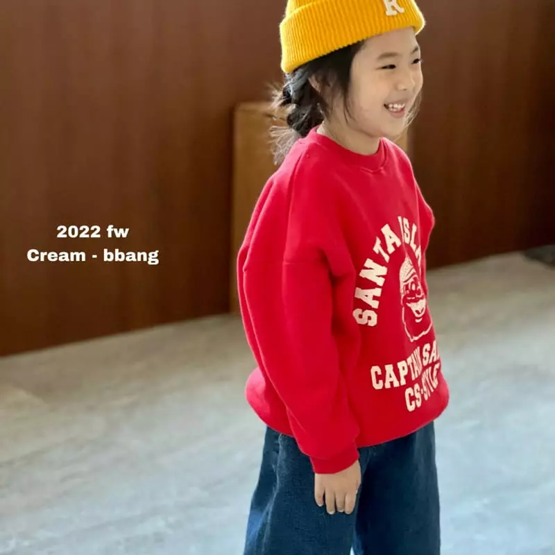 Cream Bbang - Korean Children Fashion - #littlefashionista - Fleece Capton Sweathisrt - 4
