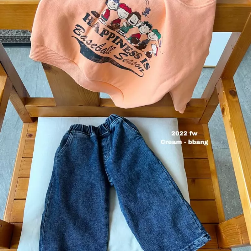 Cream Bbang - Korean Children Fashion - #magicofchildhood - Fleece Happiness Sweatshirt - 2