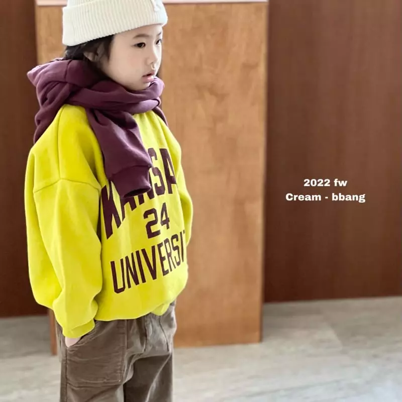 Cream Bbang - Korean Children Fashion - #minifashionista - Fleece Kanjas Sweatshirt - 8