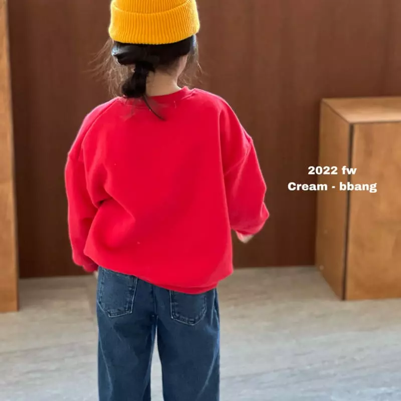 Cream Bbang - Korean Children Fashion - #minifashionista - Fleece Capton Sweathisrt - 5