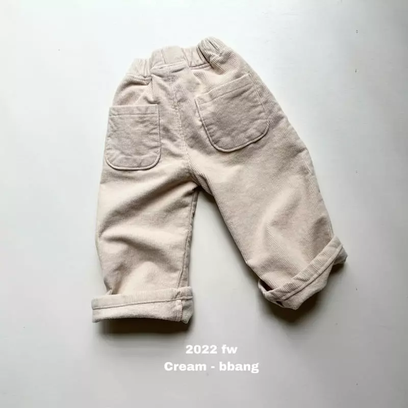 Cream Bbang - Korean Children Fashion - #minifashionista - Fleece Lio Pants - 11