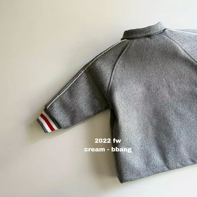 Cream Bbang - Korean Children Fashion - #toddlerclothing - Raglan Smile Coat - 4