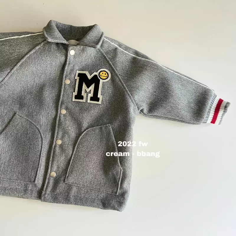 Cream Bbang - Korean Children Fashion - #todddlerfashion - Raglan Smile Coat - 2