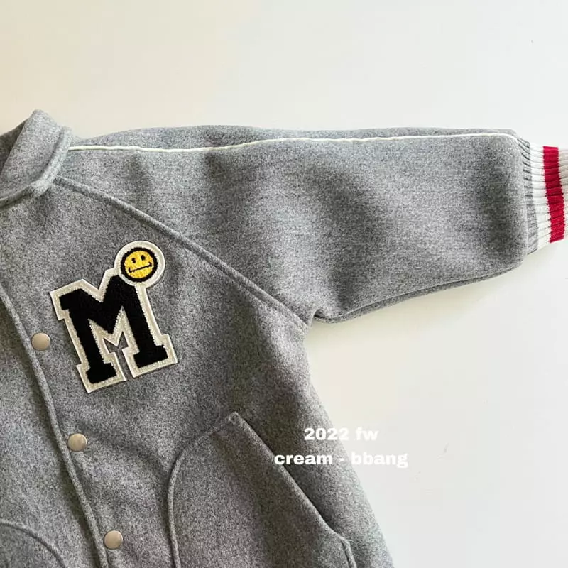 Cream Bbang - Korean Children Fashion - #toddlerclothing - Raglan Smile Coat - 3