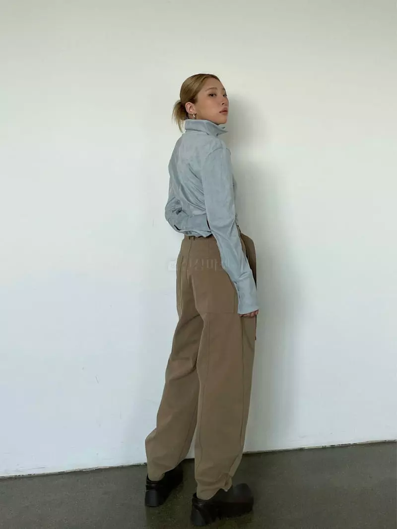 Creamvilla - Korean Women Fashion - #momslook - Peter Curve Pants - 2