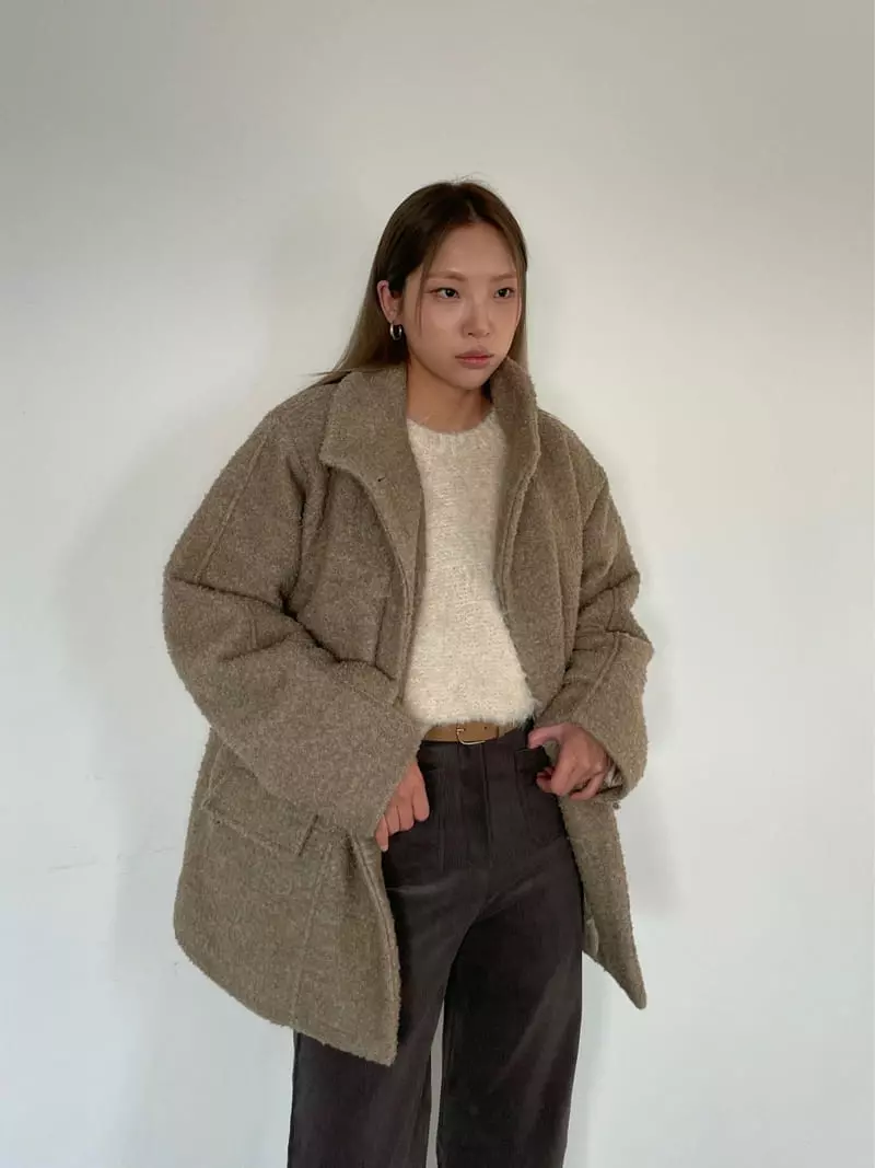 Creamvilla - Korean Women Fashion - #momslook - Fomel Half Coat