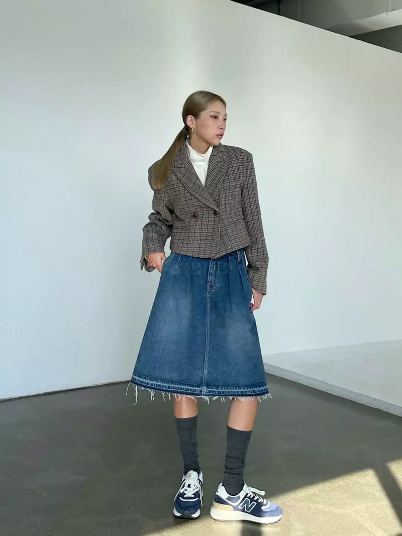Creamvilla - Korean Women Fashion - #womensfashion - Indigo Jacket - 4