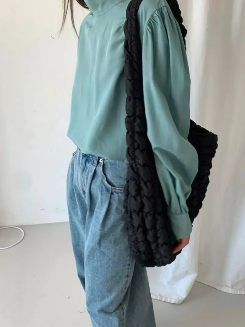 Creamvilla - Korean Women Fashion - #momslook - Neck Blouse - 2