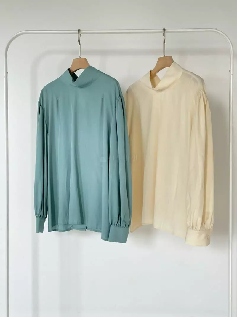 Creamvilla - Korean Women Fashion - #womensfashion - Neck Blouse - 4
