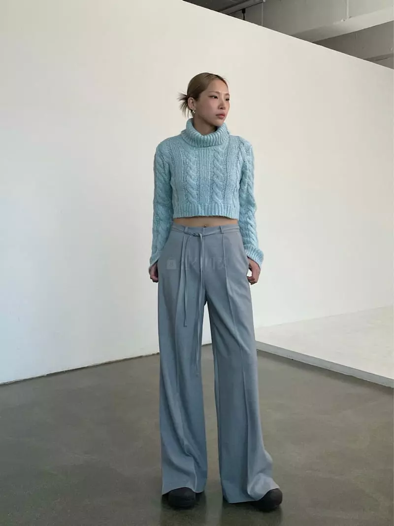 Creamvilla - Korean Women Fashion - #momslook - Lgossy Cable Knit Tee - 9