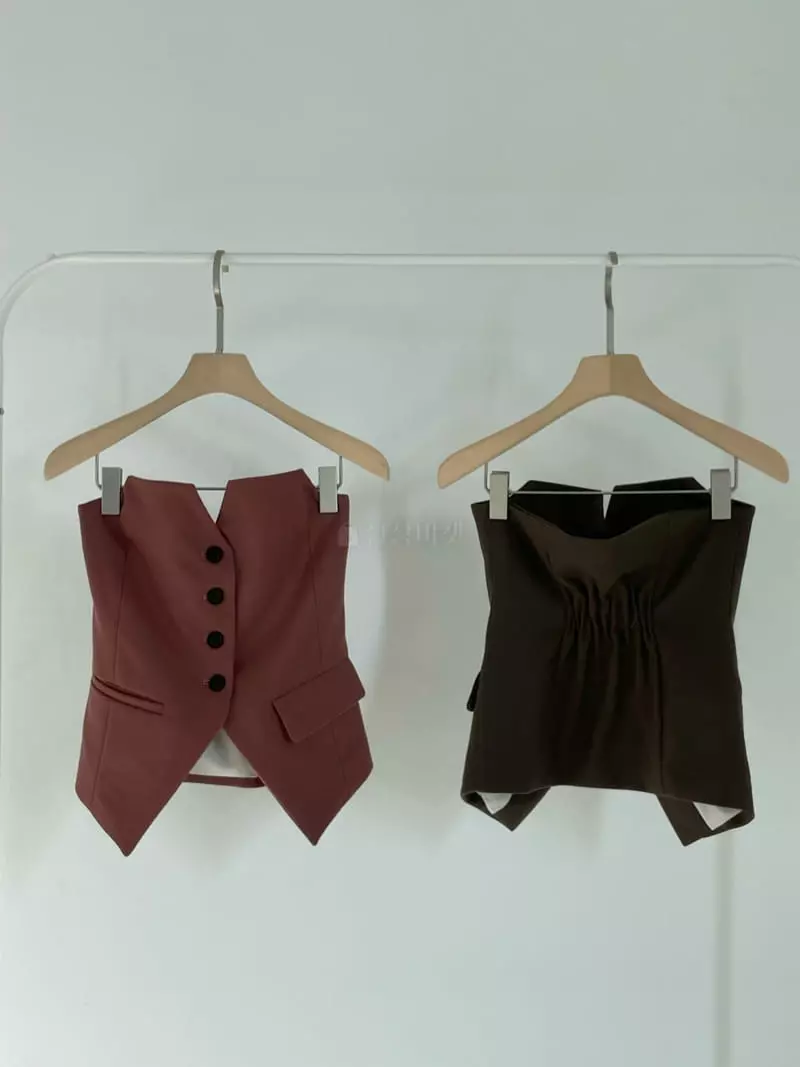 Creamvilla - Korean Women Fashion - #romanticstyle - Mille Bustier - 5