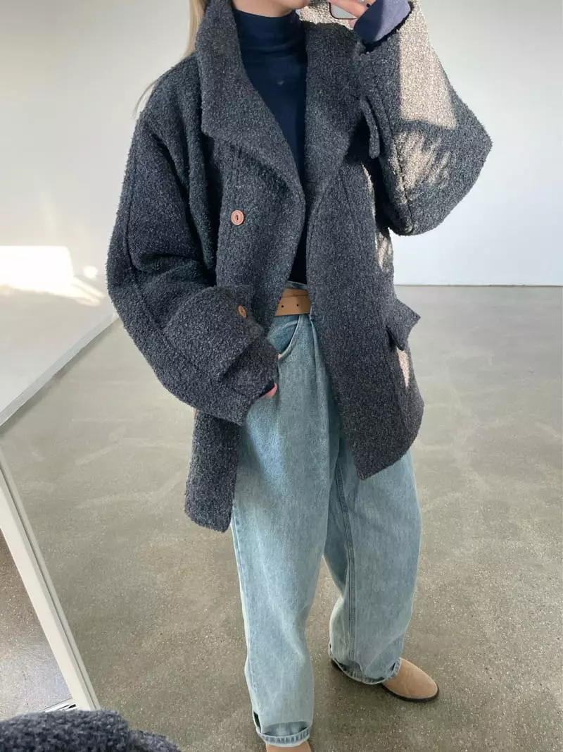 Creamvilla - Korean Women Fashion - #momslook - Fomel Half Coat - 4