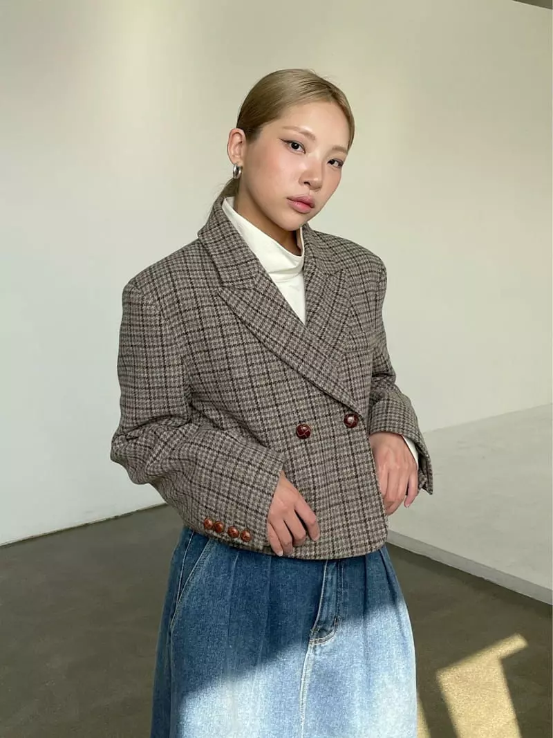 Creamvilla - Korean Women Fashion - #womensfashion - Indigo Jacket