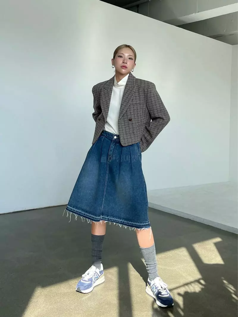 Creamvilla - Korean Women Fashion - #womensfashion - Indigo Jacket - 3