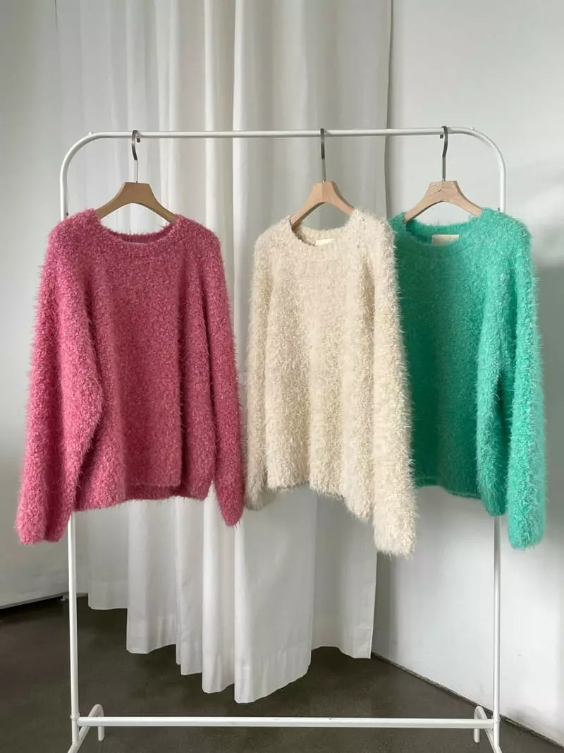 Creamvilla - Korean Women Fashion - #womensfashion - Mongle Knit Tee - 9