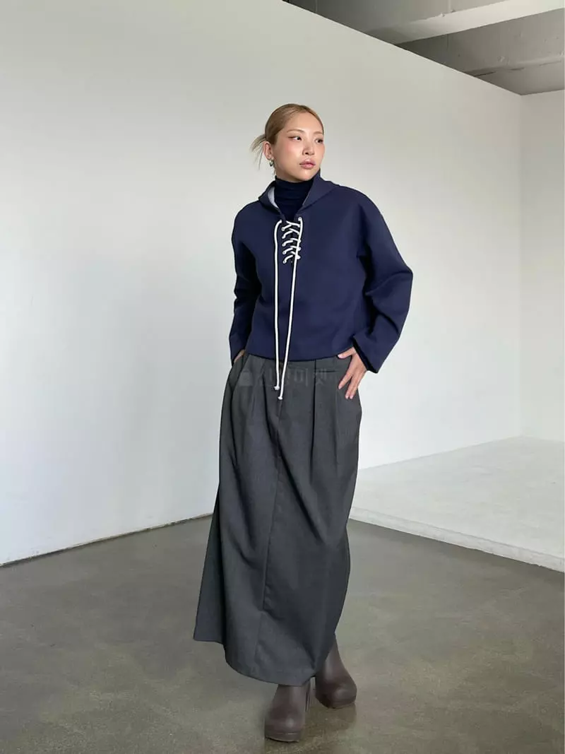 Creamvilla - Korean Women Fashion - #momslook - Noting Hoody - 4