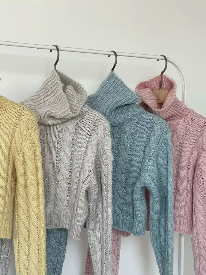 Creamvilla - Korean Women Fashion - #womensfashion - Lgossy Cable Knit Tee - 10
