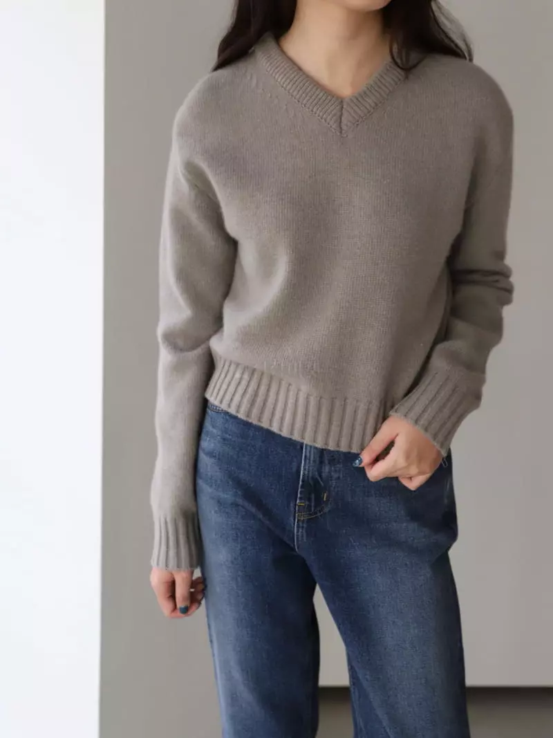 Cullum - Korean Women Fashion - #momslook - Simong Knit Tee - 5
