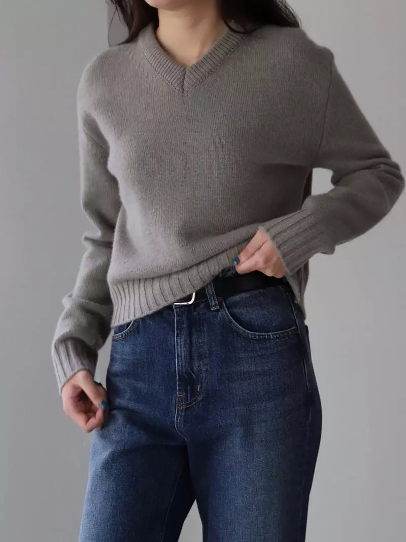 Cullum - Korean Women Fashion - #momslook - Simong Knit Tee - 6