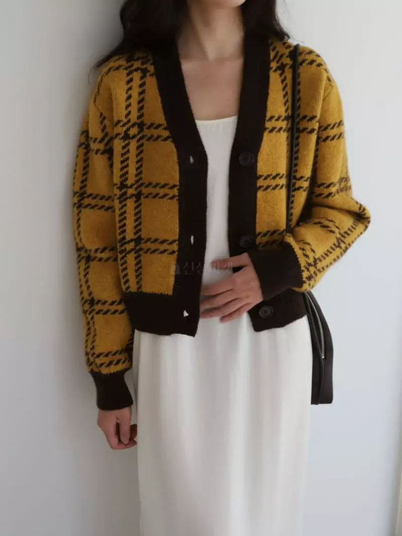 Cullum - Korean Women Fashion - #shopsmall - Sandra Jacquard Cardigan - 11