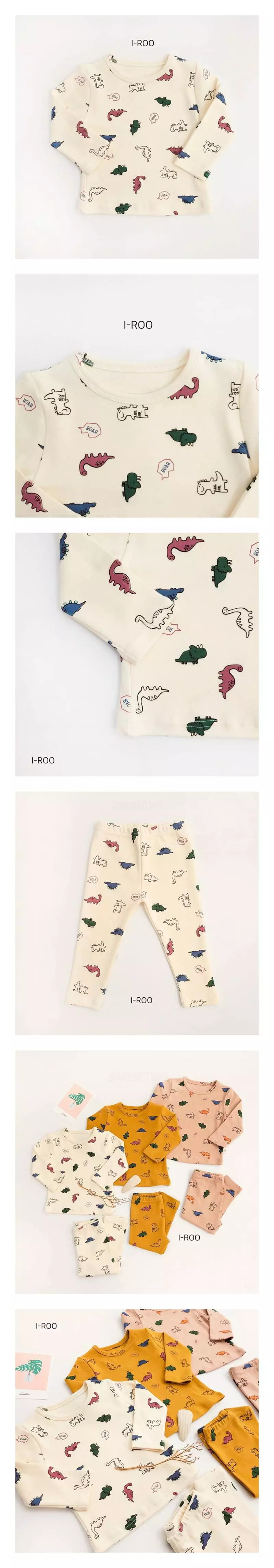Dae Sung Sa - Korean Children Fashion - #kidsstore - Peach Dino Easywear